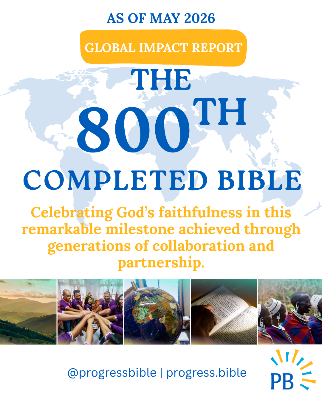 800th Bible Milestone